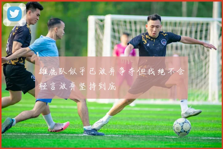 雄鹿队似乎已放弃争夺但我绝不会轻言放弃坚持到底